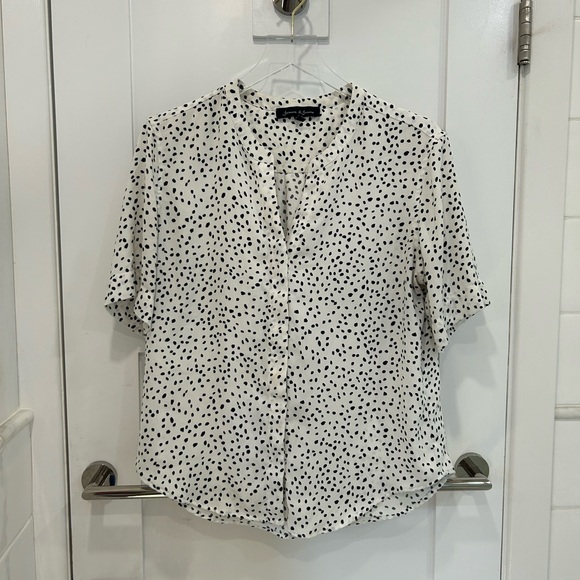 Polkadot Office Professional Blouse Ladies Size M🤍 - Picture 1 of 5